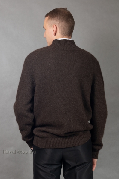 Пуловер мужской из шерсти яка с воротником 1911-22