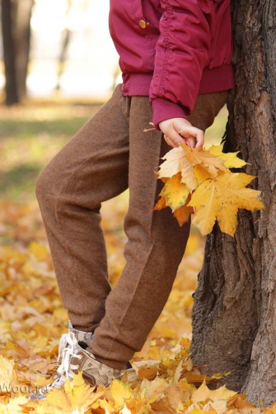 Шерстяные рейтузы кальсоны детские 095