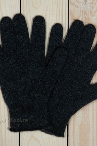Женские серые кашемировые перчатки 106-7-4