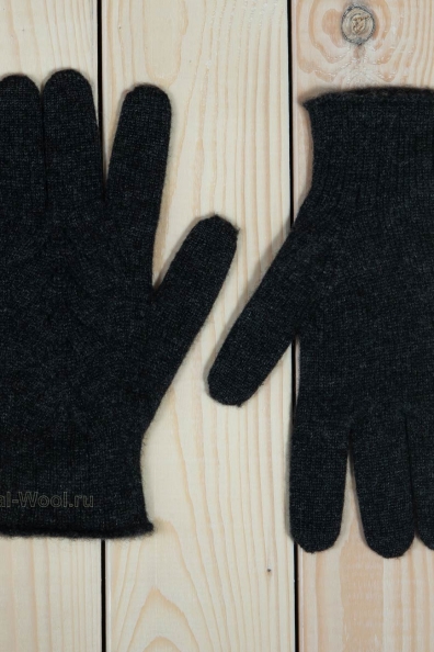 Женские серые кашемировые перчатки 106-7-4