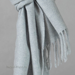 Серый кашемировый шарф