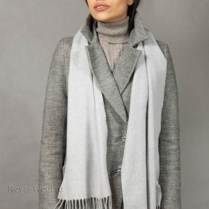 Серый кашемировый шарф