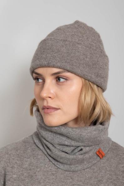 Шапка бини из шерсти яка 195-MT-7
