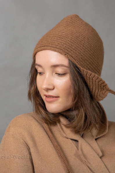 Шапка-ушанка из верблюжьей шерсти 193-8