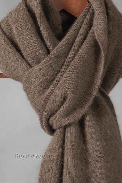 Зимний мужской шарф як капучино 196-1-SL-1