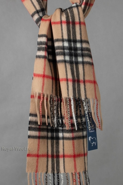 Мужской клетчатый шарф «burberry» 760-27-M