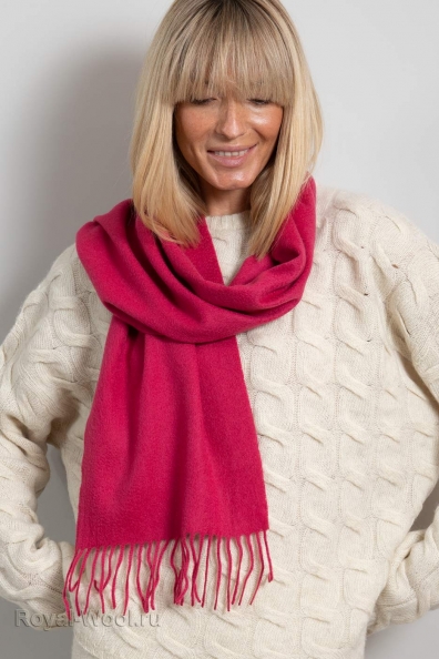 Шарф кашемировый розовая фуксия 760-26