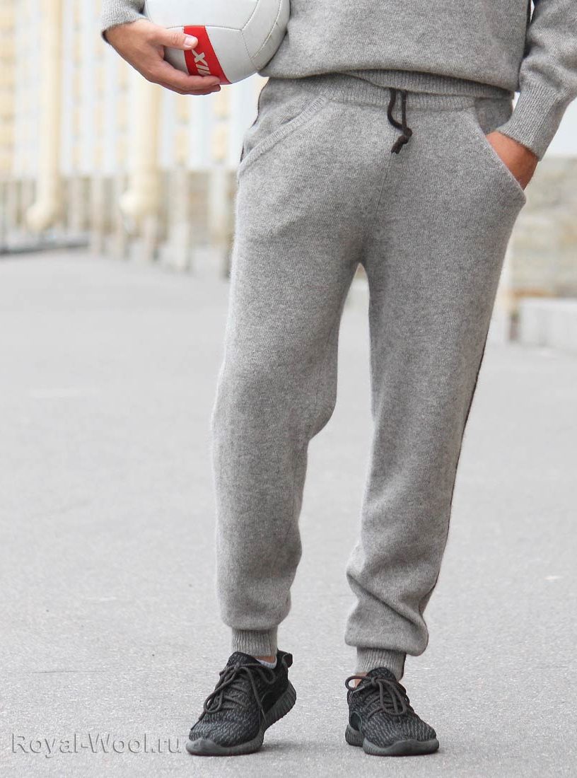 Шерстяные спортивные брюки мужские | Купить с примеркой