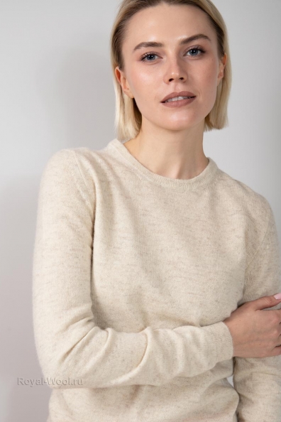 Шерстяной джемпер женский светлый 450-1-NF