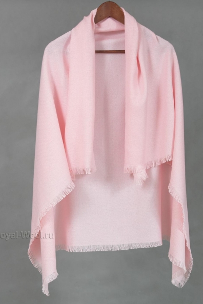 Женский шерстяной платок розовый 120х120 490-4MT