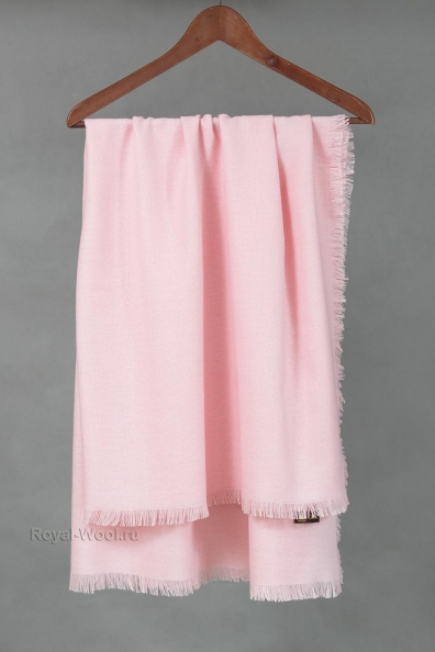 Женский шерстяной платок розовый 120х120 490-4MT