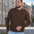Шерстяной коричневый джемпер
