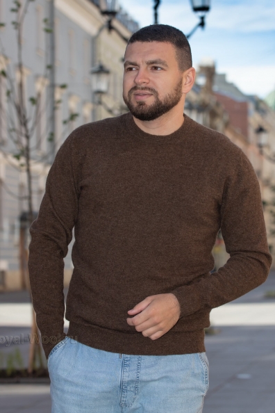 Шерстяной коричневый джемпер арт.402-4-NF