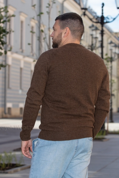 Шерстяной коричневый джемпер арт.402-4-NF