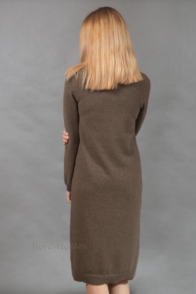 Шерстяное платье из пуха яка цвет капучино 1921-71-1