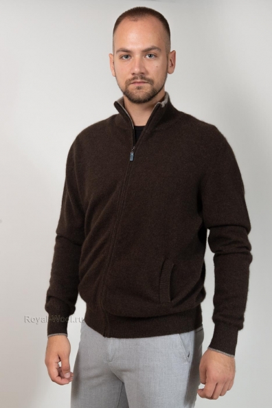 Шерстяной мужской джемпер на молнии 1911-12-1