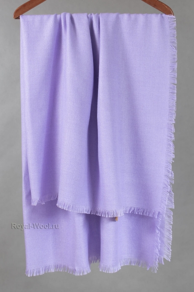 Шерстяной женский сиреневый платок 120х120 490-4-3MT
