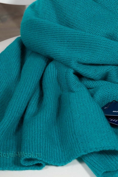 Сине-зеленый палантин из кашемира арт.154-3G-14