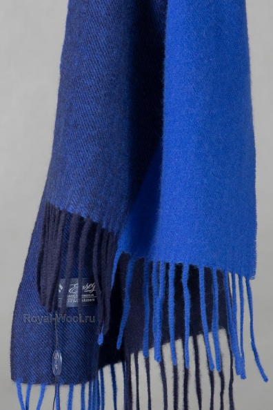 Шарф кашемировый ярко-синий 760-38