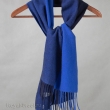 Кашемировый синий шарф