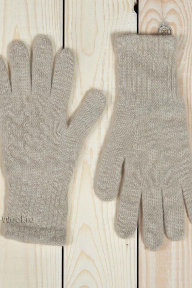 Светлые перчатки из кашемира женские 106-8-UL