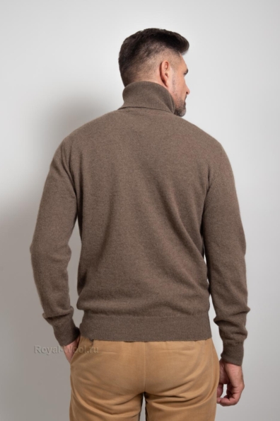 Свитер из пуха яка цвета «капучино» 1911-32-2M