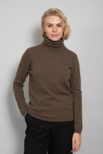 Трикотажный женский свитер капучино 1921-32-K