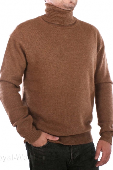 Теплый свитер мужской из верблюжьей шерсти 190-4