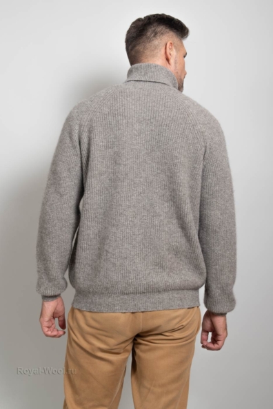 Мужской шерстяной свитер крупная вязка 405-U-4M