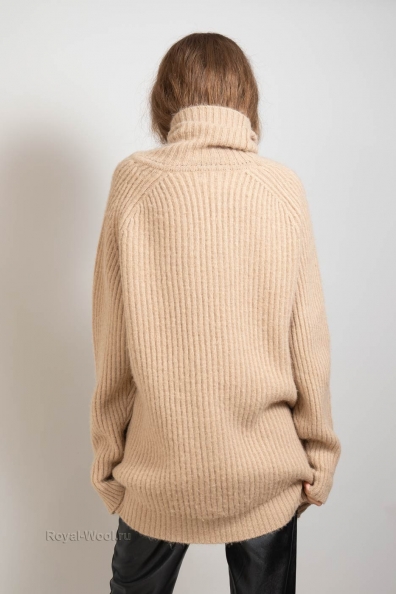 Свитер из верблюжьей шерсти размер оверсайз 192-1-NR-1