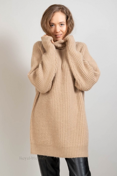 Свитер из верблюжьей шерсти размер оверсайз 192-1-NR-1