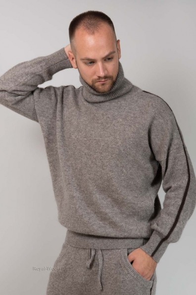 Свитер мужской с горлом пух яка 1911-52М