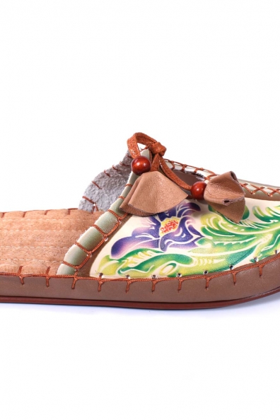 Кожаные женские домашние тапочки 215-2 (размеры 36,37,38,39)