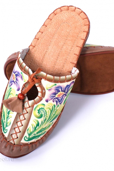 Кожаные женские домашние тапочки 215-2 (размеры 36,37,38,39)