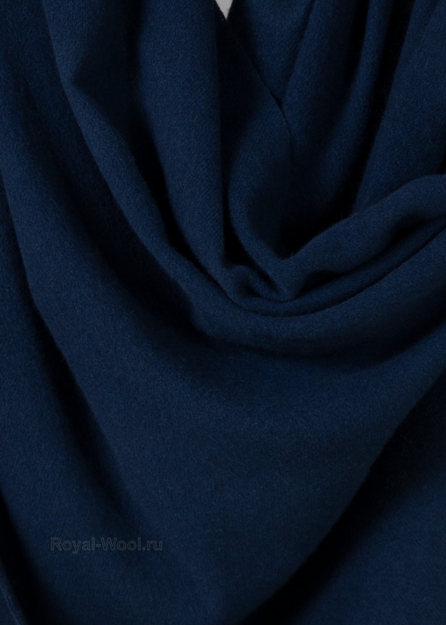 Темно-синий кашемировый палантин