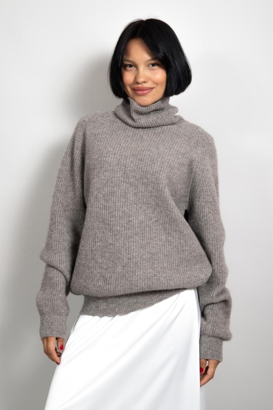 Женский вязаный теплый свитер из шерсти 405-U-4