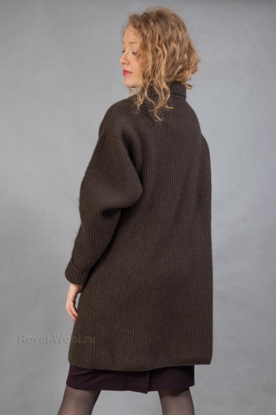 Теплый кардиган из шерсти яка арт.1921-U1