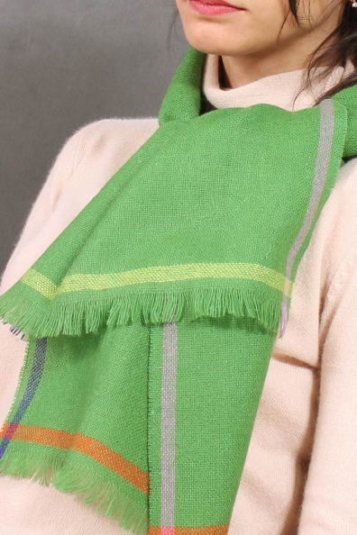 Тонкий шерстяной шарф 490-63-MT