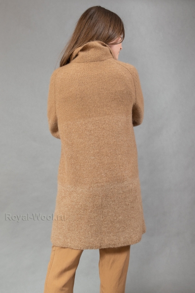 Укороченное пальто на пуговицах 192-U-4