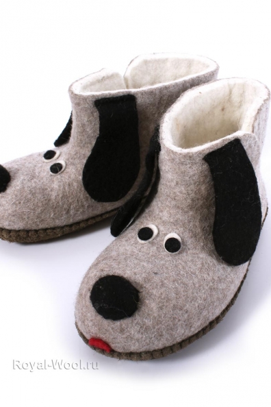 Валенки детские войлочные «собачка» 214-Б1(18-27)