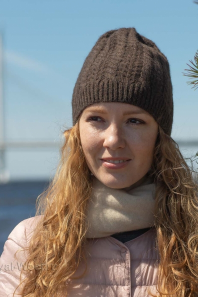 Шапка женская из шерсти яка 195-MT-6