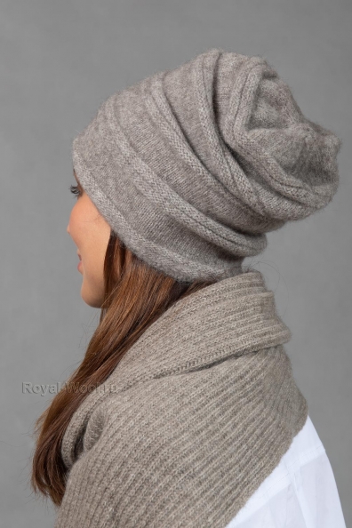 Женская шапочка шерсть яка 195-MT-17