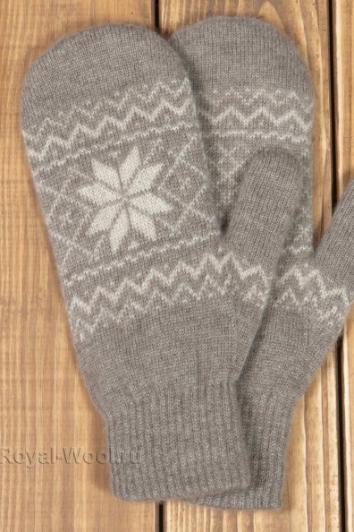 Женские варежки из кашемира 107-03-3