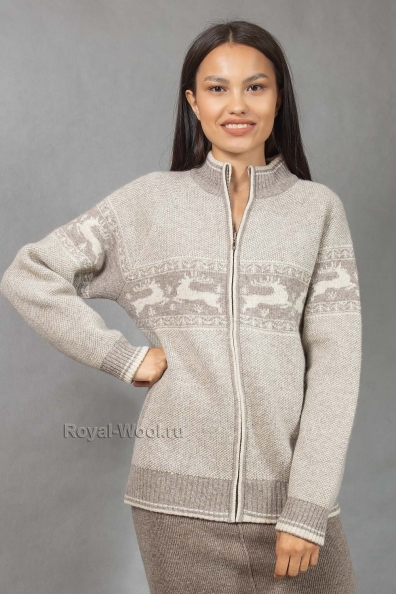 Женский джемпер с рисунком 402-2-NF