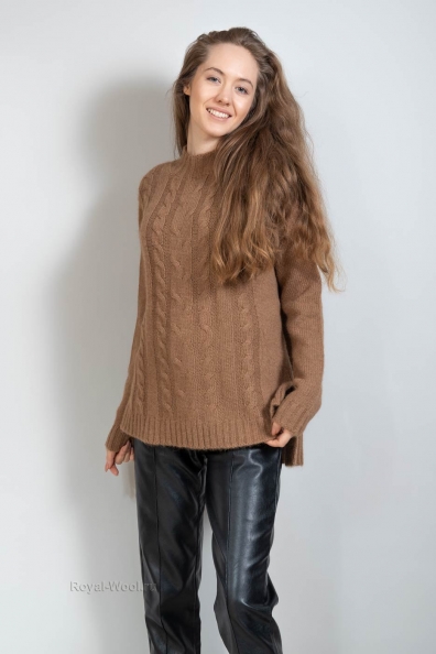 Женский джемпер верблюжья шерсть 192-25NR