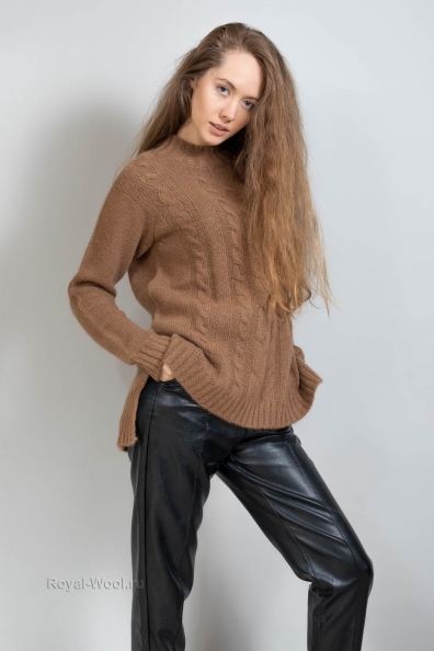 Женский джемпер верблюжья шерсть 192-25NR