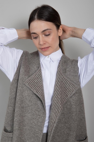 Жилет шерстяной удлиненный женский 1921-62-M