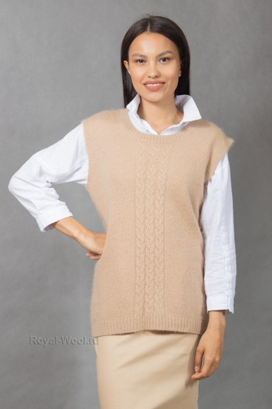 Жилет женский из верблюжьей шерсти 192-52