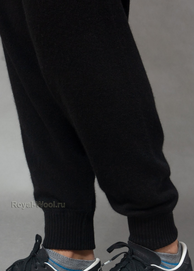 Черные брюки из кашемира