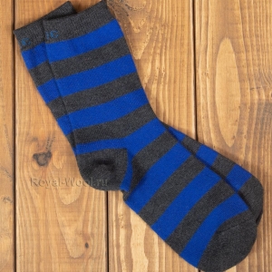 Сине-черные полосатые носки